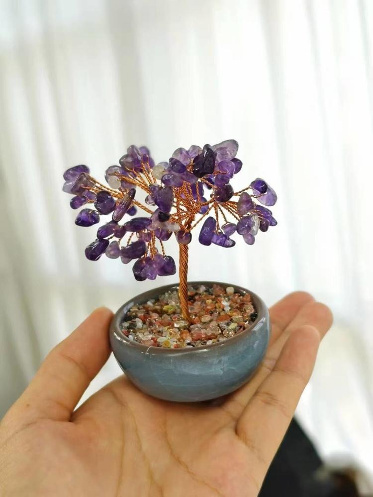 Amethyst Crystal Money Tree โ Prosperity & Wisdom ๐๐ณ๐