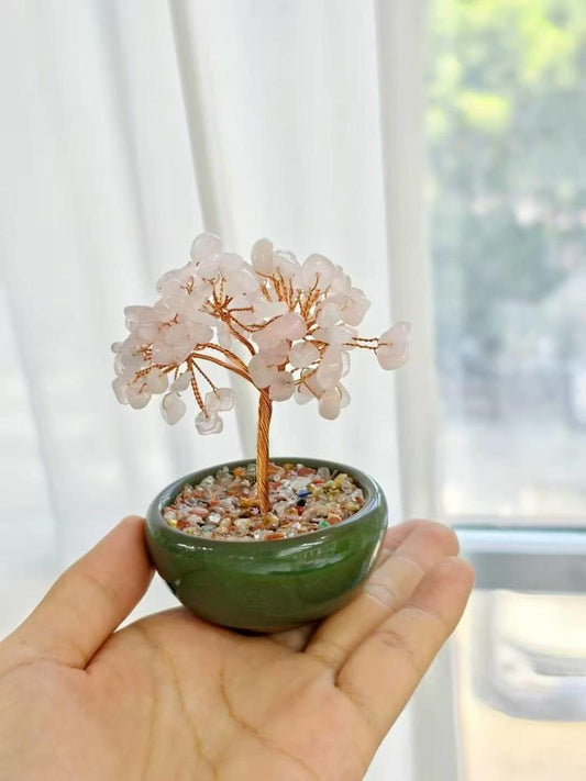 Clear Quartz Crystal Money Tree – Purity & Positive Energy ⚪🌳💎